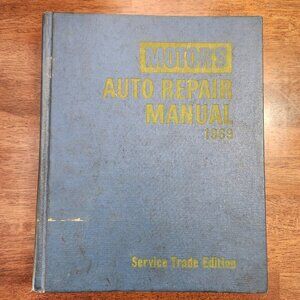 Motor's Auto Repair Manual 1969 Service Trade Edition 32nd Edition Shop Vintage